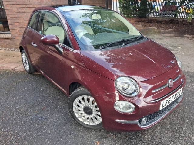 Fiat 500 1.2 Lounge Dualogic Euro 6 (s/s) 3dr Hatchback Petrol Avantgarde Bordeaux